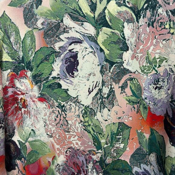 Sundance 100% Silk Sugarplum Garden Blouse Women’s XS Colorful Long Sleeve Top - Picture 5 of 11